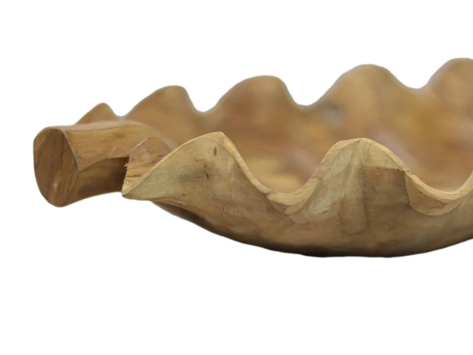 HSM Collection Obstschale Leaf Teakholz