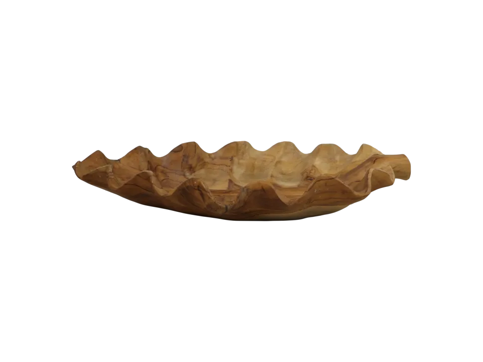 HSM Collection Obstschale Leaf Teakholz