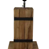 HSM Collection Tischlampe Singa Teak/Eisen