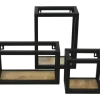 HSM Collection Wandregal Levels aus Mangoholz und Eisen