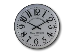 HSM Collection Wanduhr Roman weiß