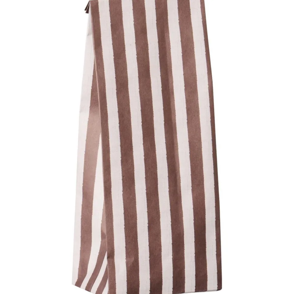 IB Laursen Buntfalttüte mit Streifen Textil-Look