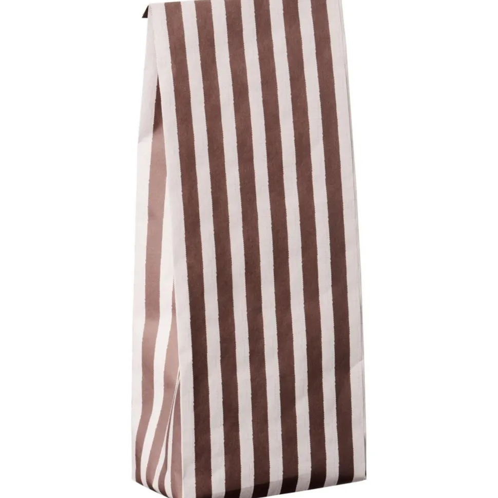 IB Laursen Buntfalttüte mit Streifen Textil-Look