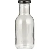 IB Laursen Glas-Flasche mit schwarzem Schraubdeckel