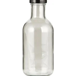 IB Laursen Glas-Flasche mit schwarzem Schraubdeckel