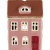 IB Laursen Keramik Lichthaus Nyhavn rosa, gerundetes Dachfenster