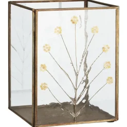 IB Laursen Kerzenhalter mit Paillettenblumen