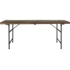 IB Laursen Langer Tisch Unika mit Holzplatte und Metallgestell