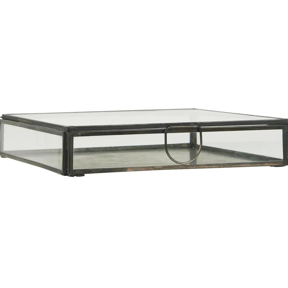 IB Laursen Längliche Glasbox mit Deckel Solitaire