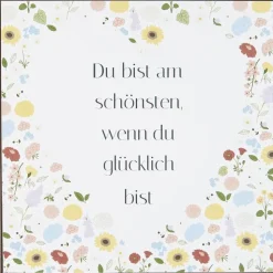 IB Laursen Metallschild Du bist am schönsten wenn du glücklich bist