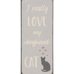 IB Laursen Metallschild I really love my cat