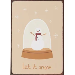 IB Laursen Metallschild Let it snow
