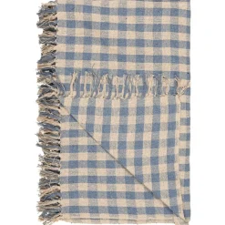 IB Laursen Plaid aus reiner Baumwolle Natur