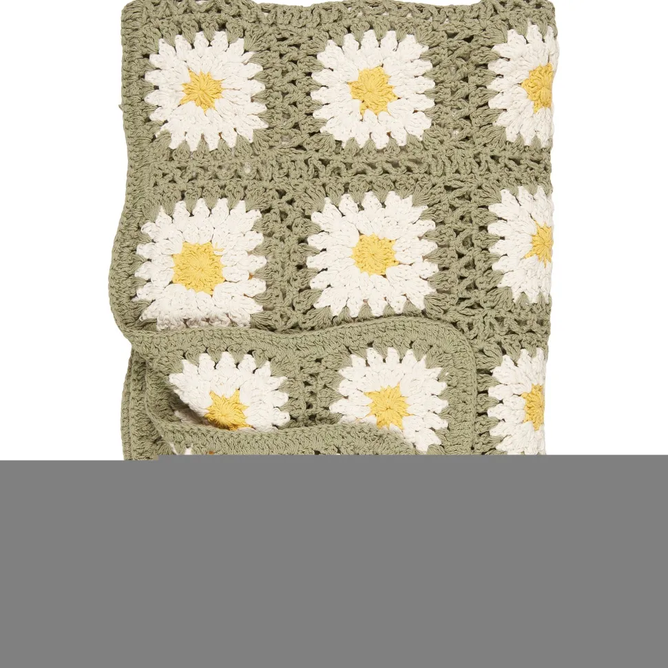 IB Laursen Plaid gehäkelt mit Blumenmuster