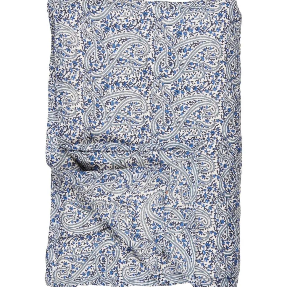 IB Laursen Quilt Abby blaues Paisleymuster