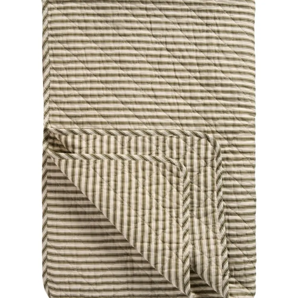 IB Laursen Quilt aus Baumwolle mit Streifen