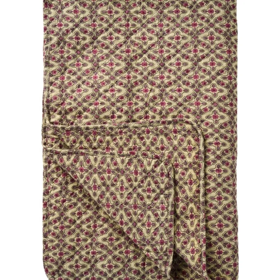 IB Laursen Quilt mit Himbeerfarbigem Karomuster