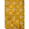 IB Laursen Quilt mustard mit Paisleymuster, gesteppte Decke