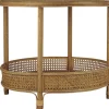 IB Laursen Runder Rattan Tisch mit Ablage