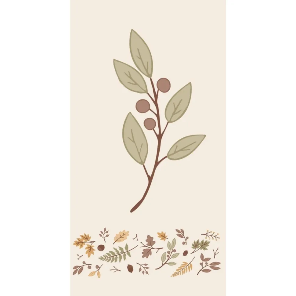 IB Laursen Serviette mit Blattsilhouette 16 Stck