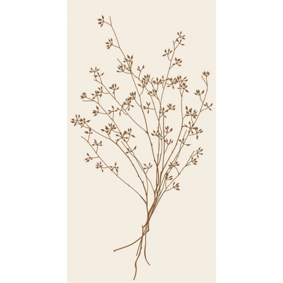 IB Laursen Serviette mit Blumensilhouette 16 Stck