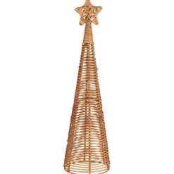 IB Laursen Tannenbaum aus Rattan mit Stern