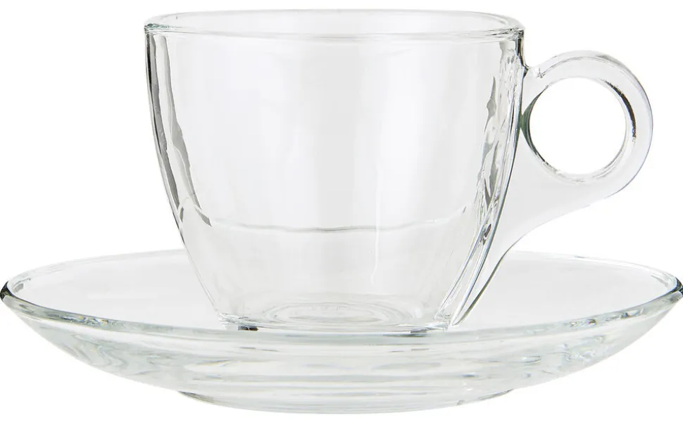 IB Laursen Tasse mit Untertasse Glas