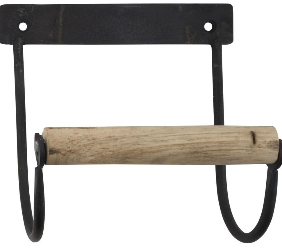 IB Laursen Toilettenpapierhalter aus Metall mit Holzrolle
