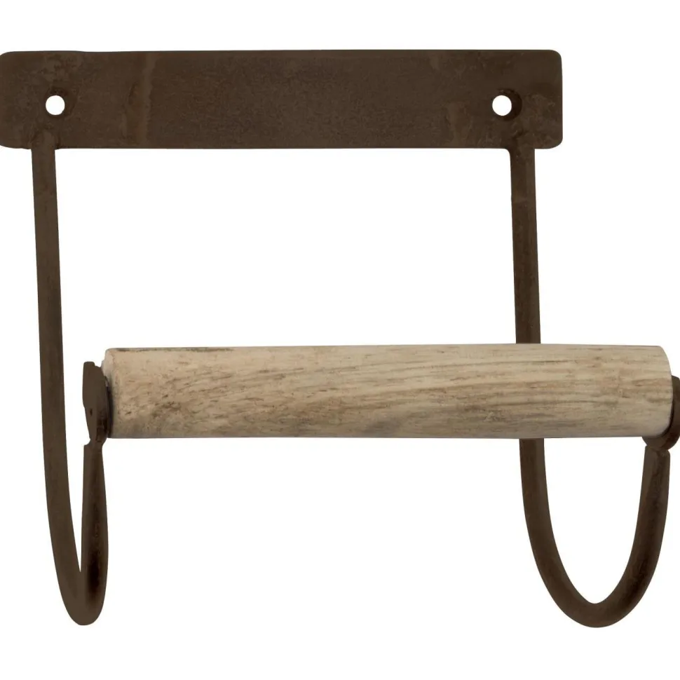 IB Laursen Toilettenpapierhalter aus Metall mit Holzrolle