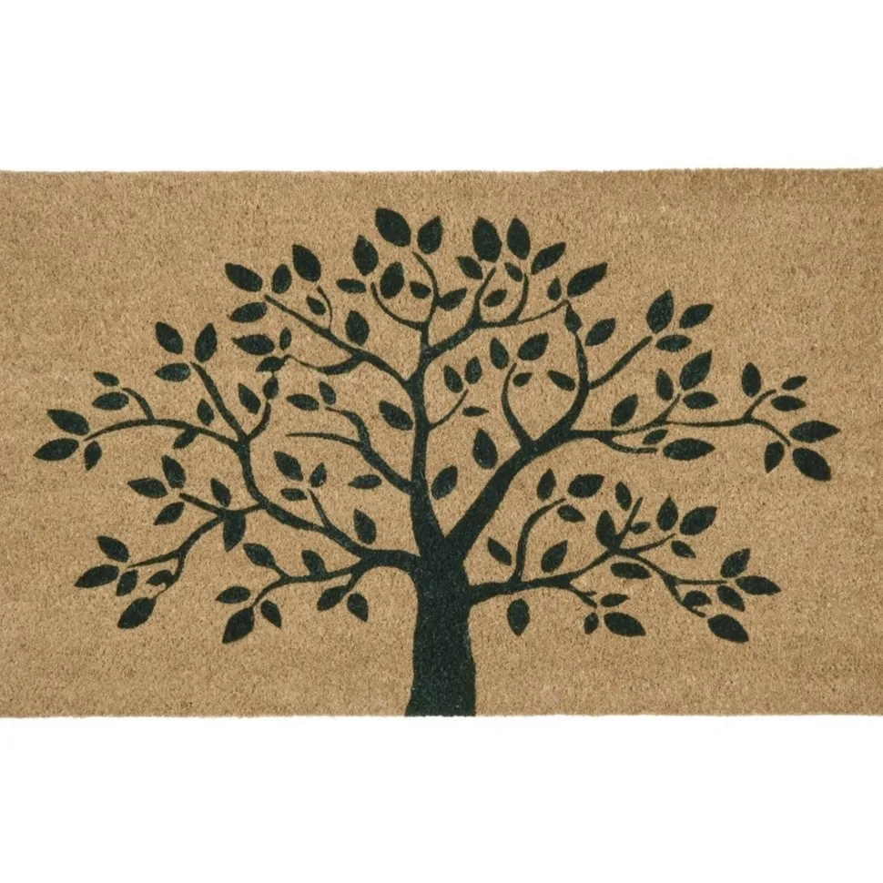 IB Laursen Türmatte Fußmatte mit Baum Motiv, Kokos
