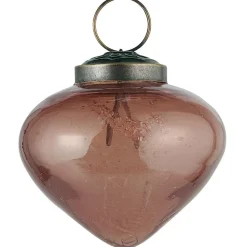 Ib Laursen Weihnachtskugel bubbled Glas zwiebelförmig