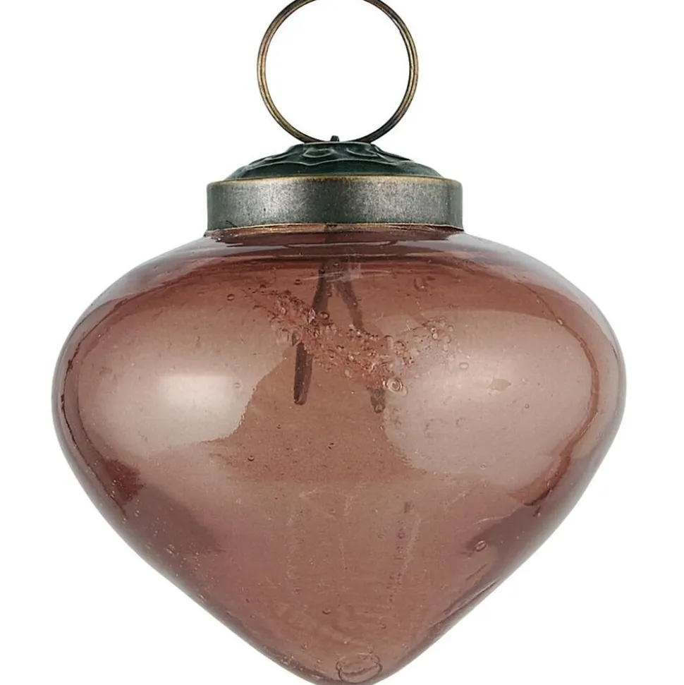 Ib Laursen Weihnachtskugel bubbled Glas zwiebelförmig