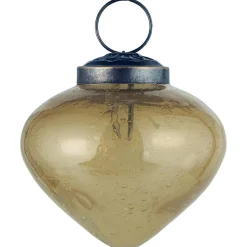 Ib Laursen Weihnachtskugel bubbled Glas zwiebelförmig