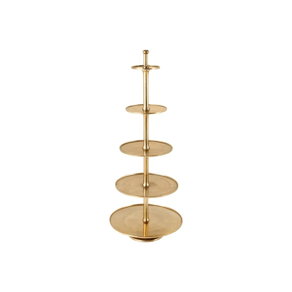 Invicta Etagere Abstract 150cm gold, 5 Ebenen
