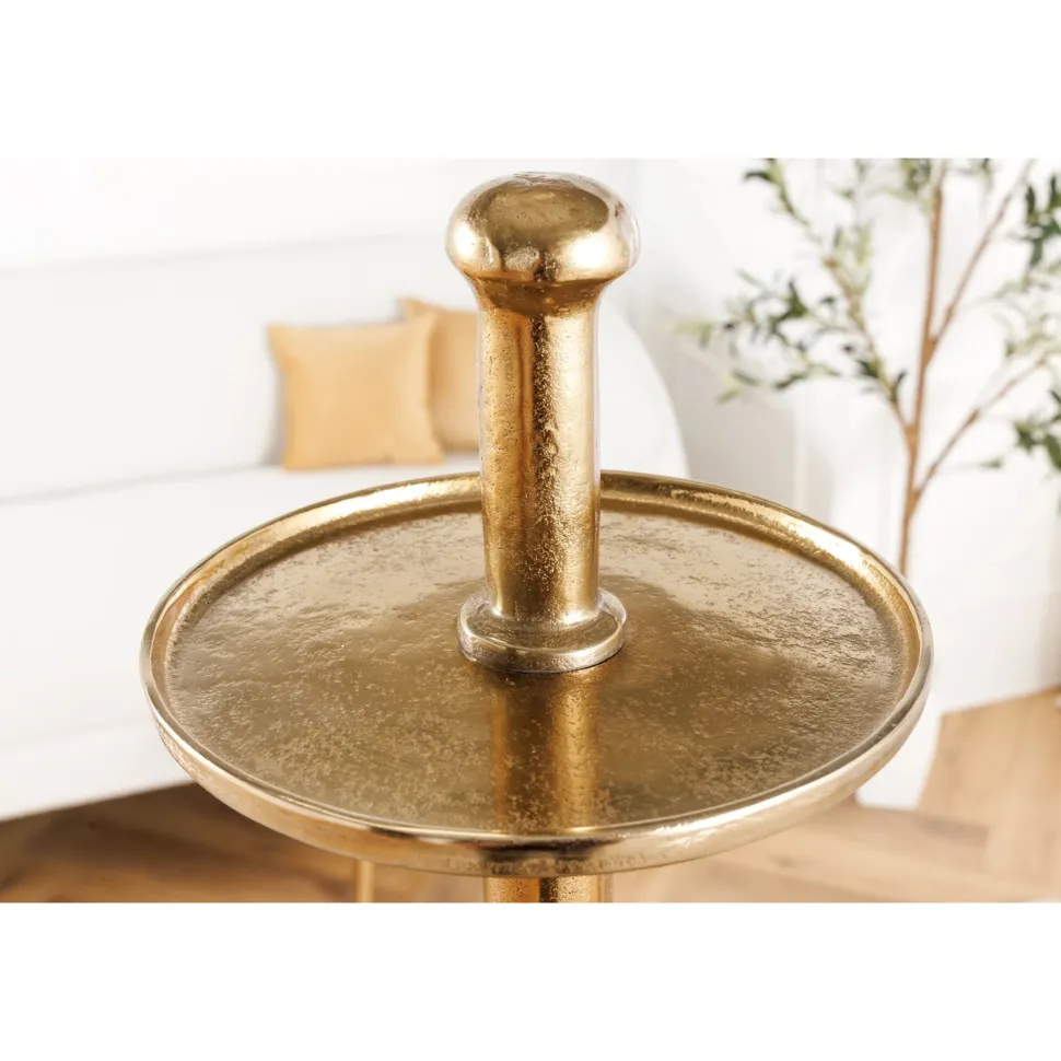 Invicta Etagere Abstract 150cm gold, 5 Ebenen