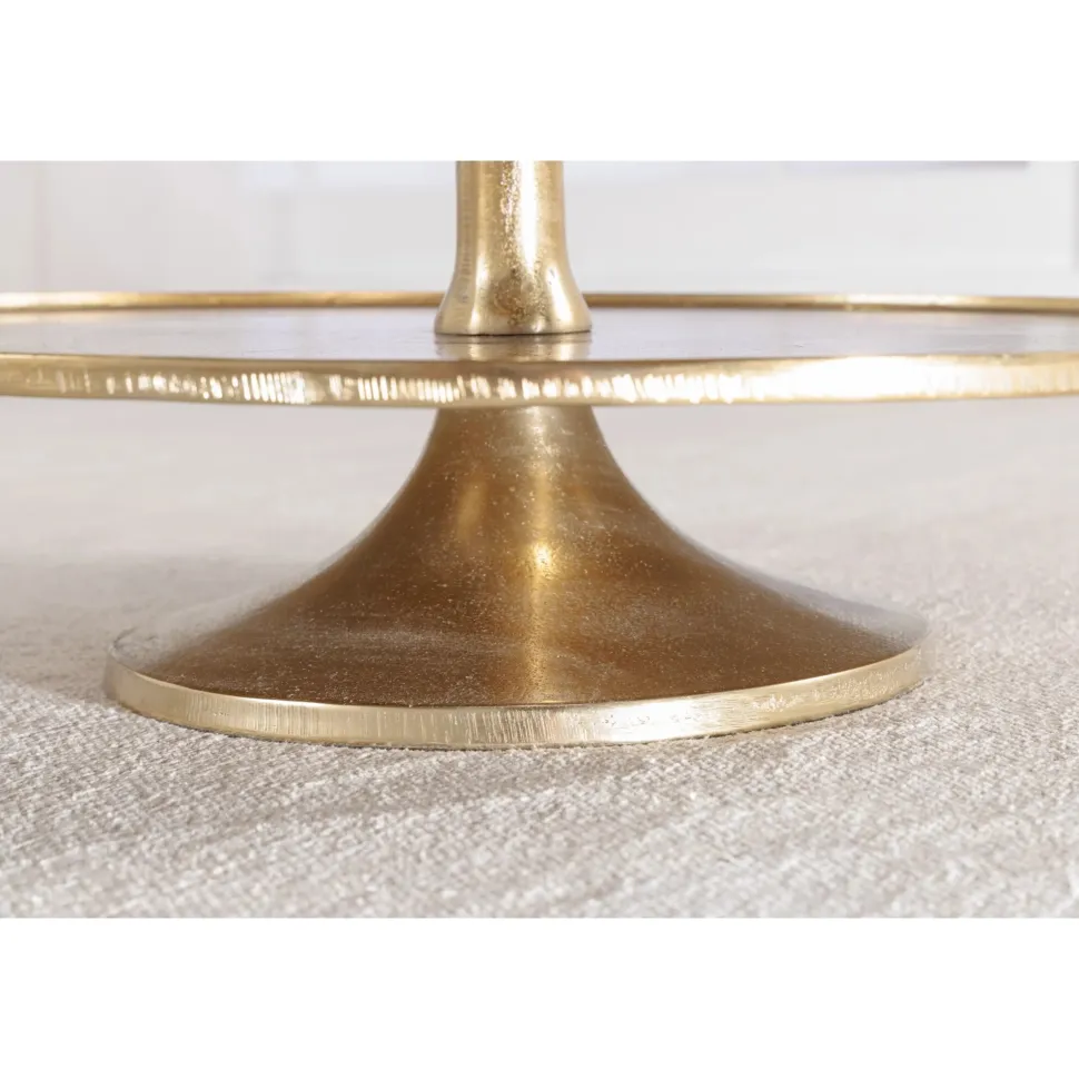 Invicta Etagere Abstract 150cm gold, 5 Ebenen