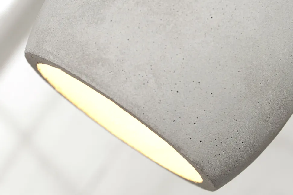 Invicta Hängeleuchte Cement grau 3er