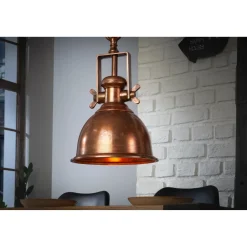 Invicta Pendelleuchte Industrial Kupfer meliert