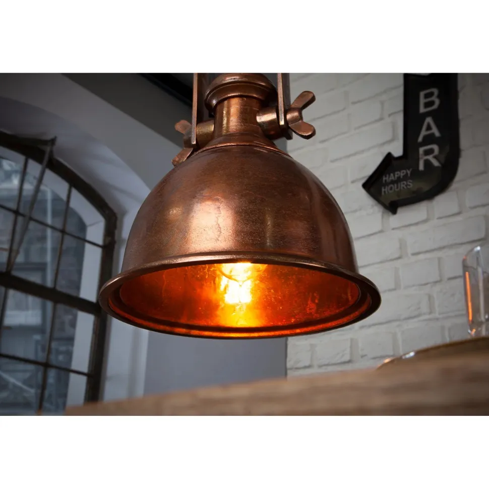 Invicta Pendelleuchte Industrial Kupfer meliert