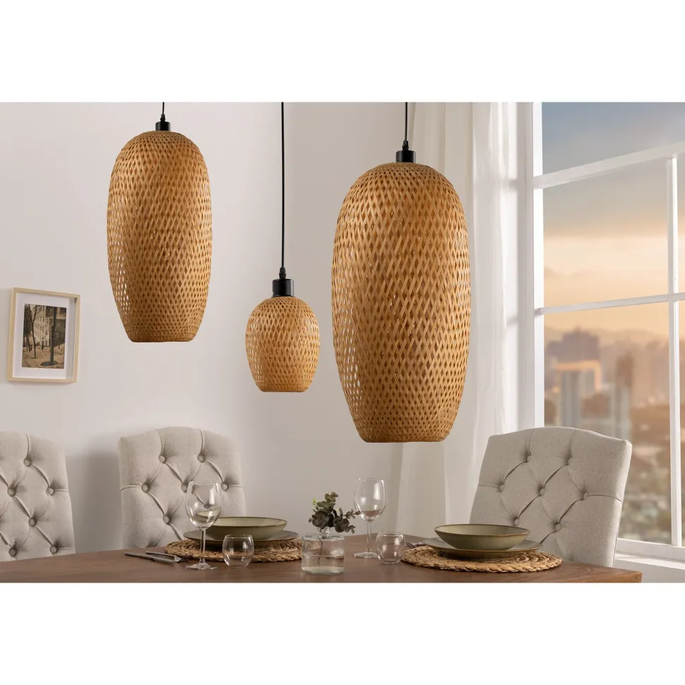 Invicta Pendelleuchte Organic Living 4 Bambus