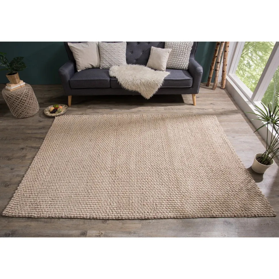 Invicta Teppich Wolle 240x160cm beige