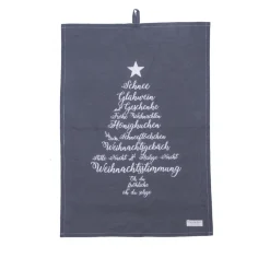 Krasilnikoff Geschirrhandtuch Christmas Words