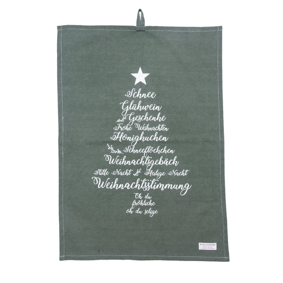 Krasilnikoff Geschirrhandtuch Christmas Words