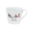 Krasilnikoff Happy Cup Tasse, Bike mit Schlitten