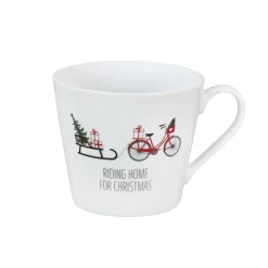 Krasilnikoff Happy Cup Tasse, Bike mit Schlitten