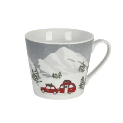 Krasilnikoff Happy Cup Tasse, Caravan in the snow
