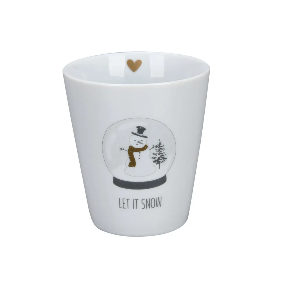 Krasilnikoff Happy Mug Becher Let it snow
