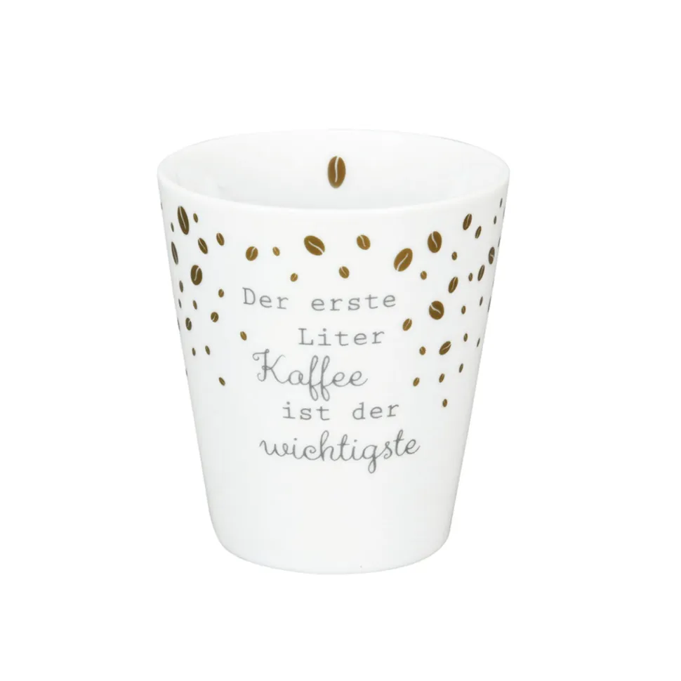 Krasilnikoff Happy Mug, Der erste Liter Kaffee