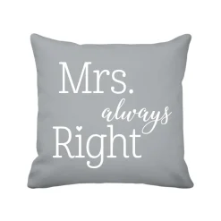 Krasilnikoff Kissenbezug Mrs. Always Right