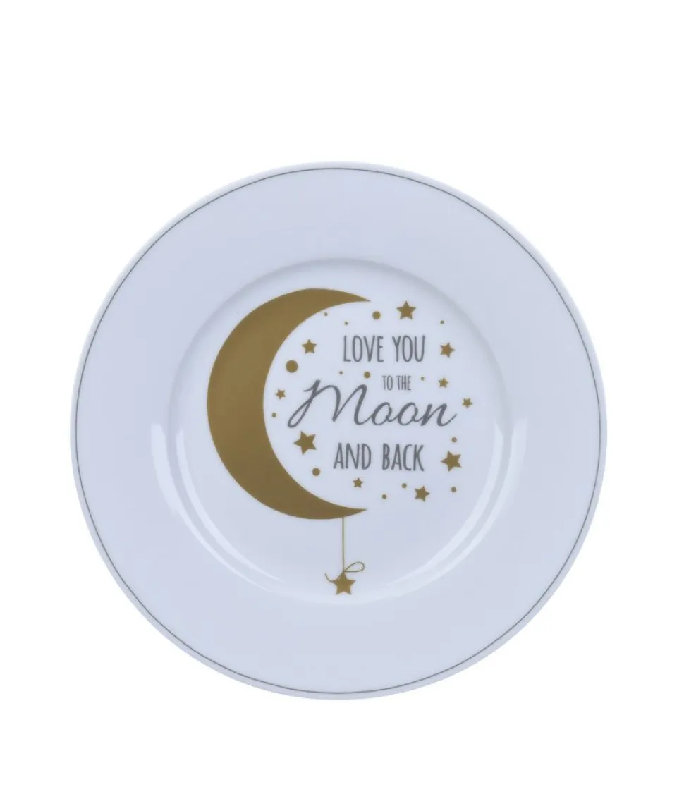 Krasilnikoff Kleiner Teller Love you to the moon